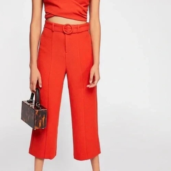 Free People Ali High Rise Crop Pants - Picture 1 of 4